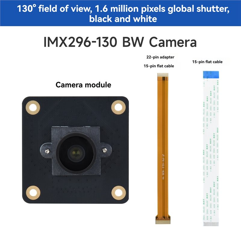 B29C-IMX296 1456X1088 1.6MP BW - Raspberry Pi Global Shutter Camera Imx296 评论和价格