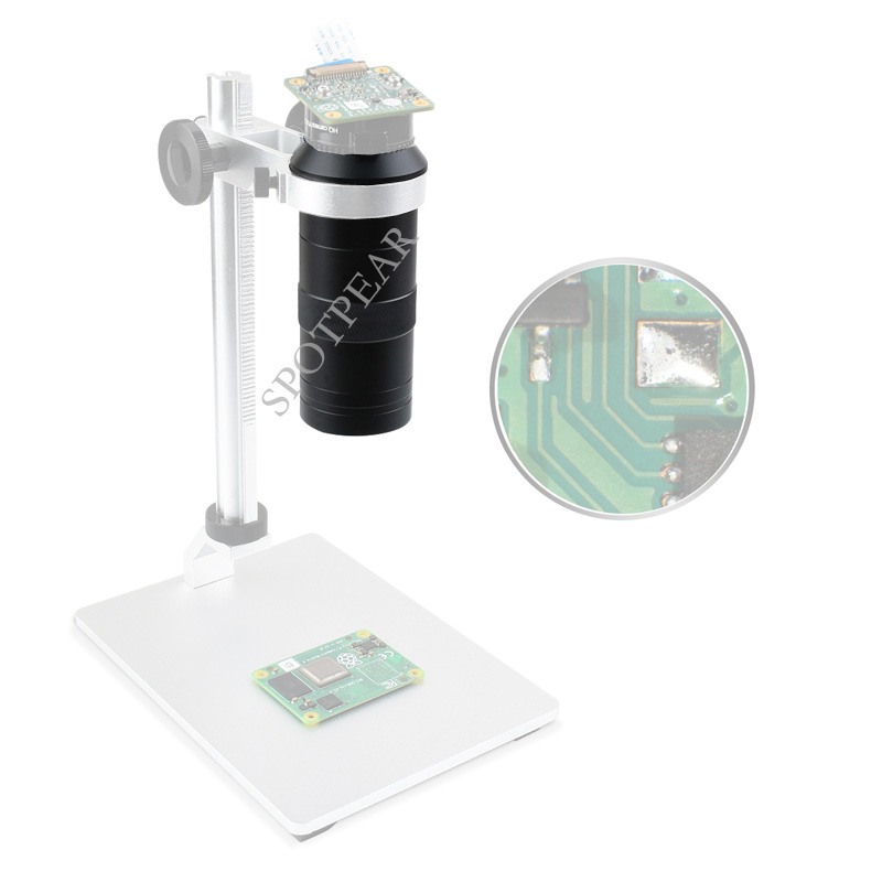 Raspberry Pi Industrial 100X M - Raspberry Pi Hq Camera Microscope Lens 评论和价格